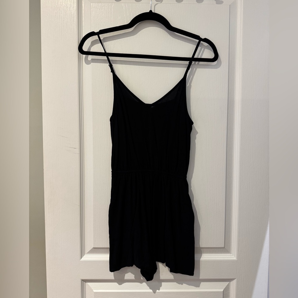 Black Flowy Romper